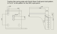 Traction Bar Spring Plate Standard Rear Shock Mount