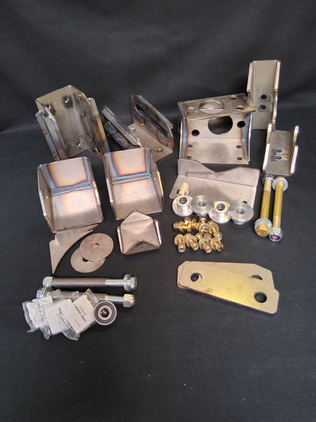 Photo is relocation kit variant "no subframe connector boxes no tubing"